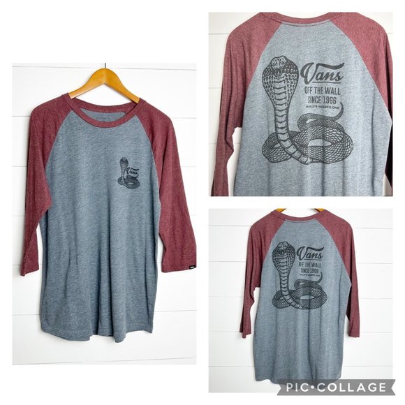 Vans Other - ~ Vans ~ Raglan Cobra T-shirt Sz Medium